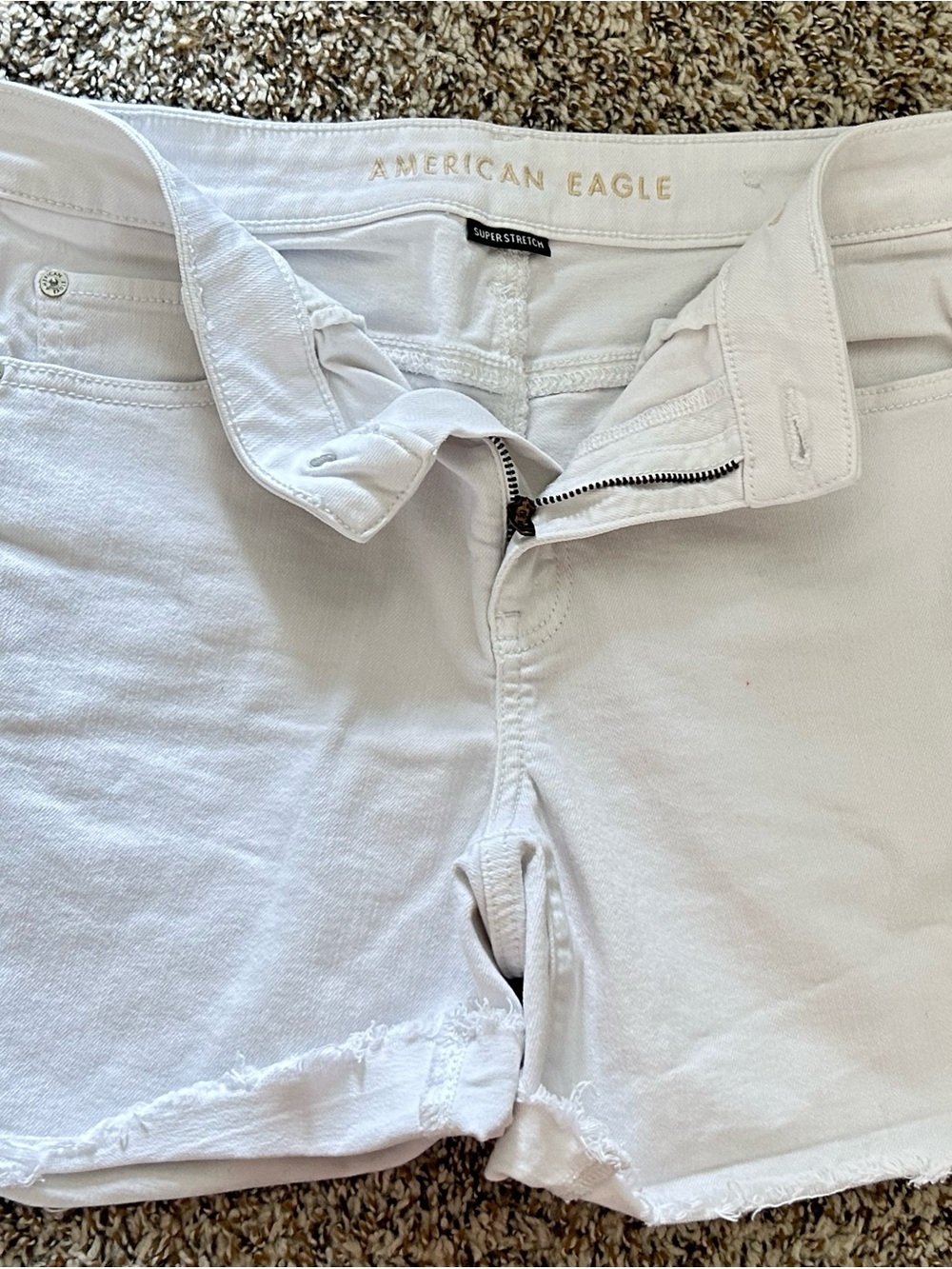 American Eagle Outfitters White Denim Shorts